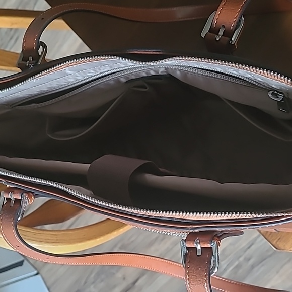 Italian leather computer bag - Picture 3 of 4